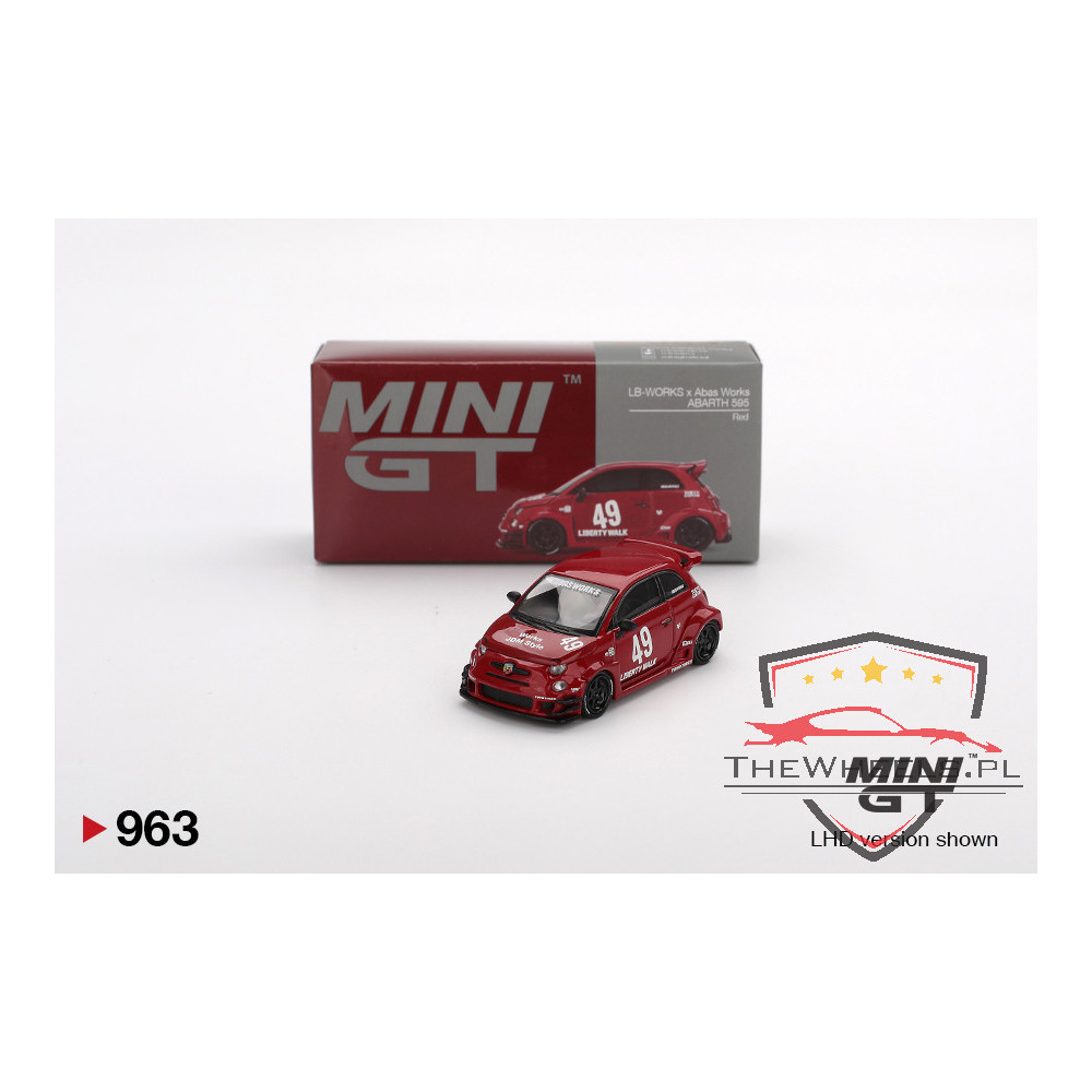 Mini GT LB-Works x Abas Works ABARTH 595 Red