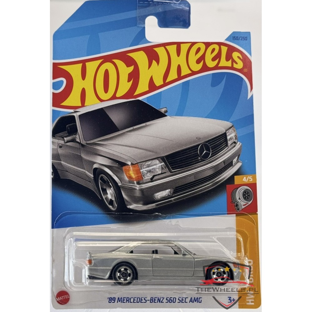 Hot Wheels main long '89 Mercedes 560 SEC AMG HW Turbo