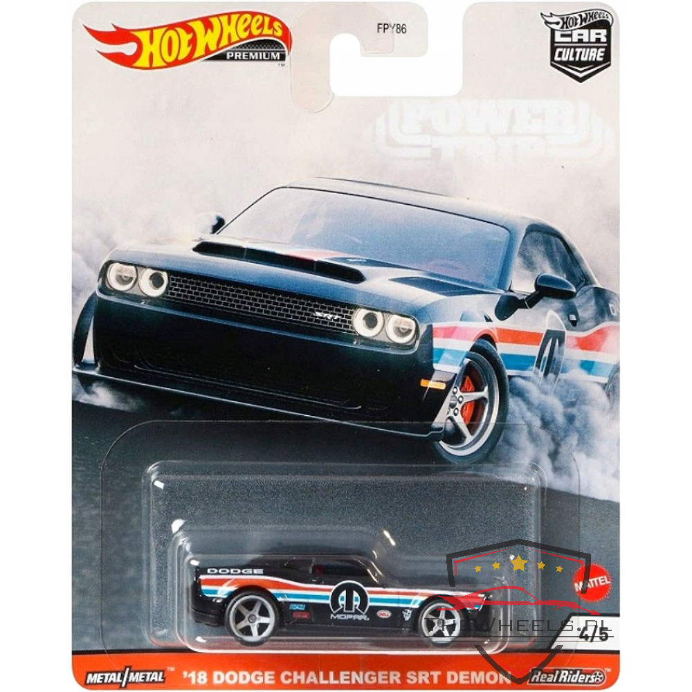 Hot Wheels Premium '18 Dodge Challenger SRT Demon Powert Trip