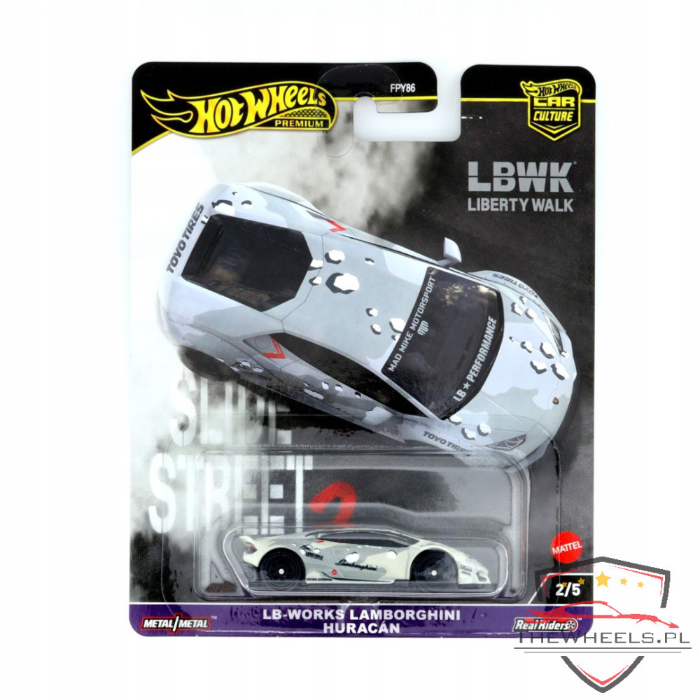 Hot Wheels Premium LB-Works Lamborghini Huracan Slide Street
