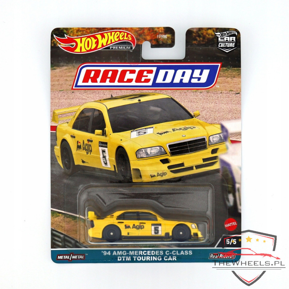 Hot Wheels Premium '94 AMG Mercedes C-Class DTM Touring Car Race Day
