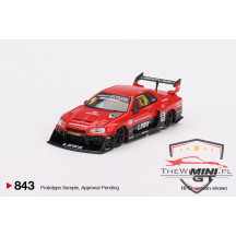 Mini GT Nissan LB-ER34 Super Silhouette Skyline – Red/Black