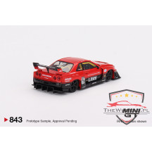 Mini GT Nissan LB-ER34 Super Silhouette Skyline – Red/Black
