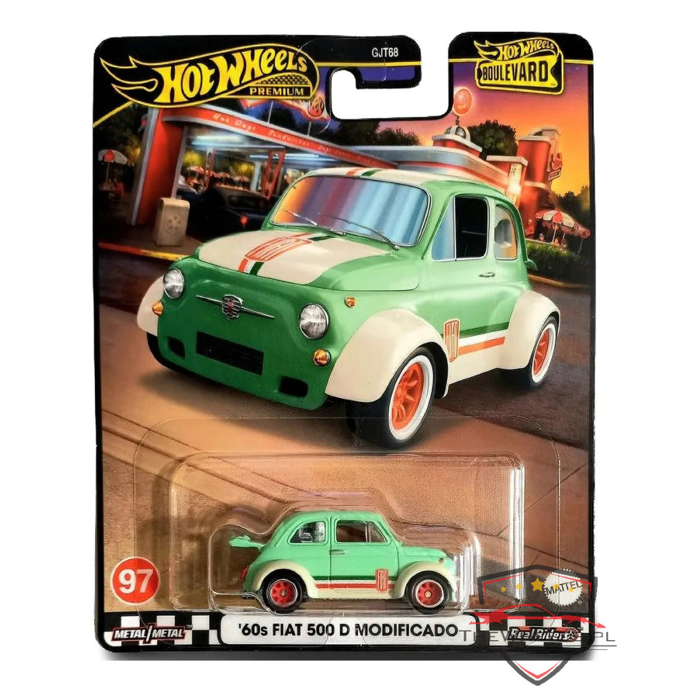 Hot Wheels Premium '60 Fiat 500 D Modificado Blwrd 97