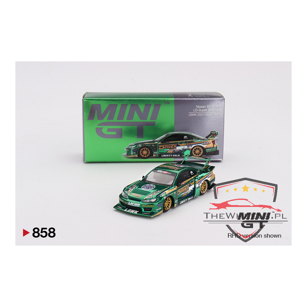 Mini GT Nissan Silvia (S15) LB-Super Silhouette LBWK 2024 Fausto Racing