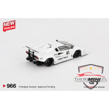 Mini GT Lamborghini Countach LB-WORKS 2024 Tokyo Auto Salon White