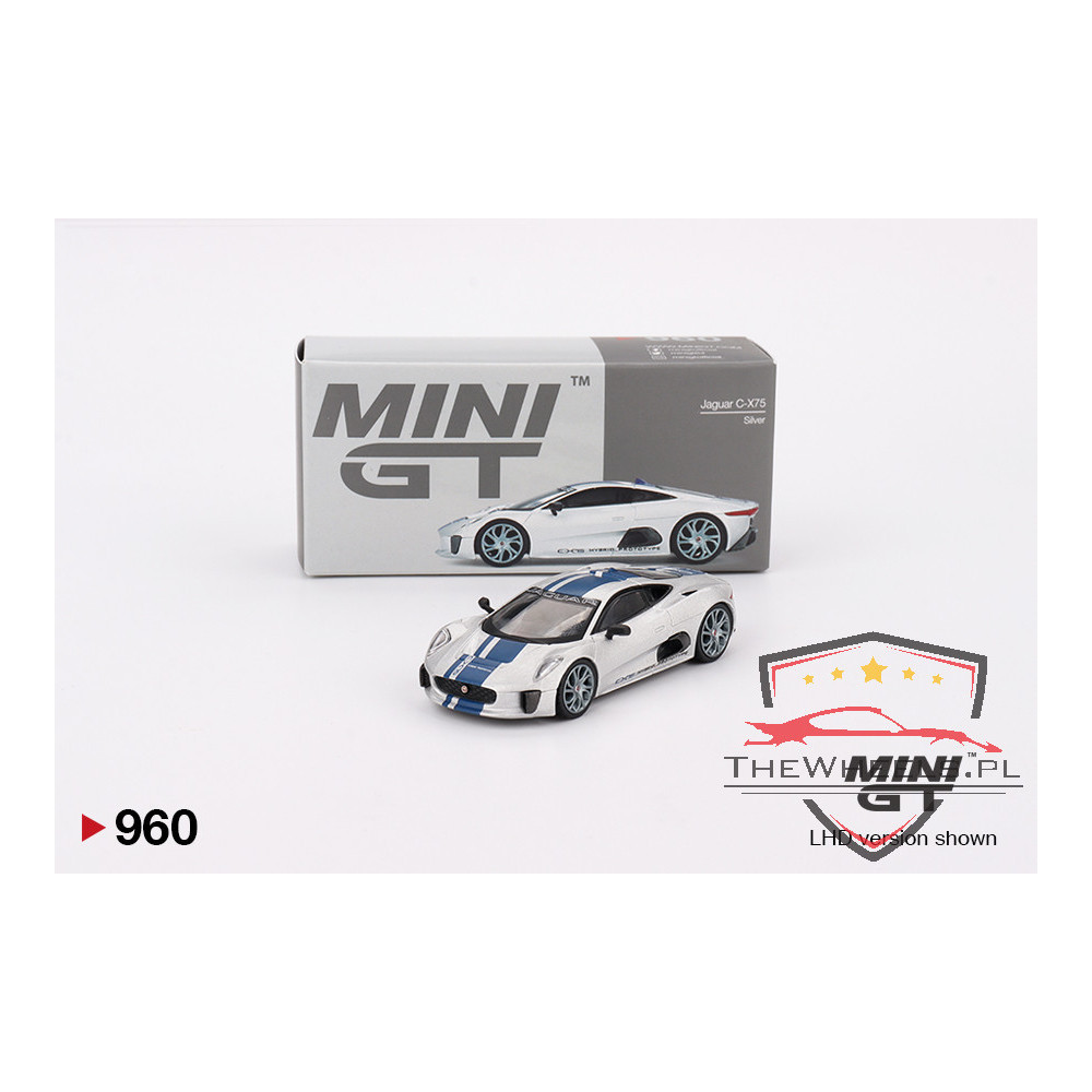 Mini GT Jaguar C-X75 Silver Mini GT Jaguar C-X75 Silver
