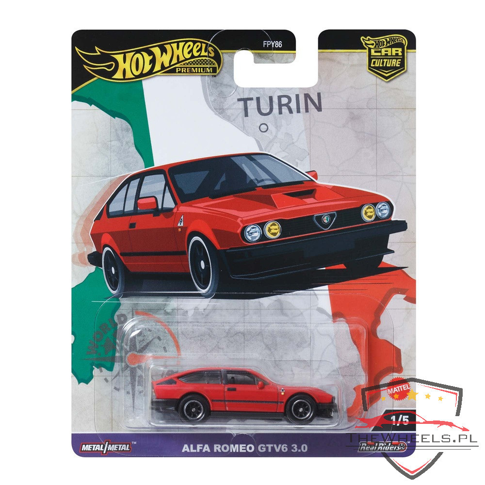 Hot Wheels Premium Alfa Romeo GTV6 3.0 World Tour 1/5 Hot Wheels Premium Alfa Romeo GTV6 3.0 World Tour 1/5